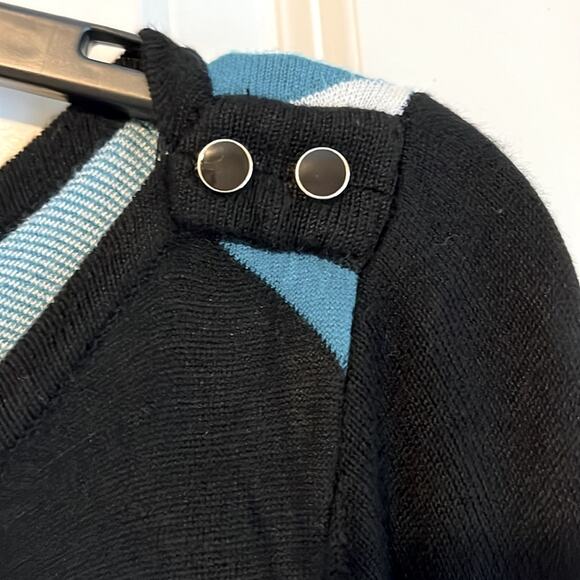 White House Black Market Striped Tunic Sweater - Picture 4 of 8